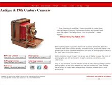 Tablet Screenshot of antiquewoodcameras.com